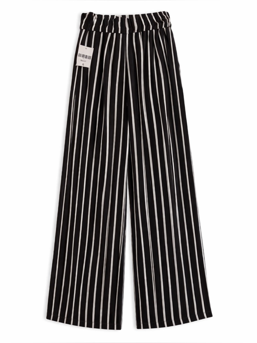 FINAL PRICE! Forever 21 Wide Leg Striped Pants High Waist Adjustable Small NWT - Picture 3 of 11